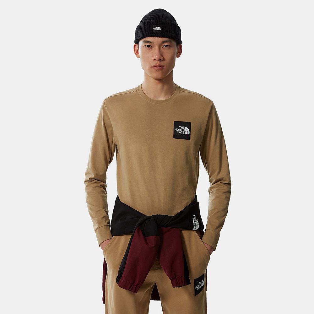 The North Face Boruda Ανδρικα Μπλούζα Με Μακρύ Μανίκι - Χακί (YUHV86234)